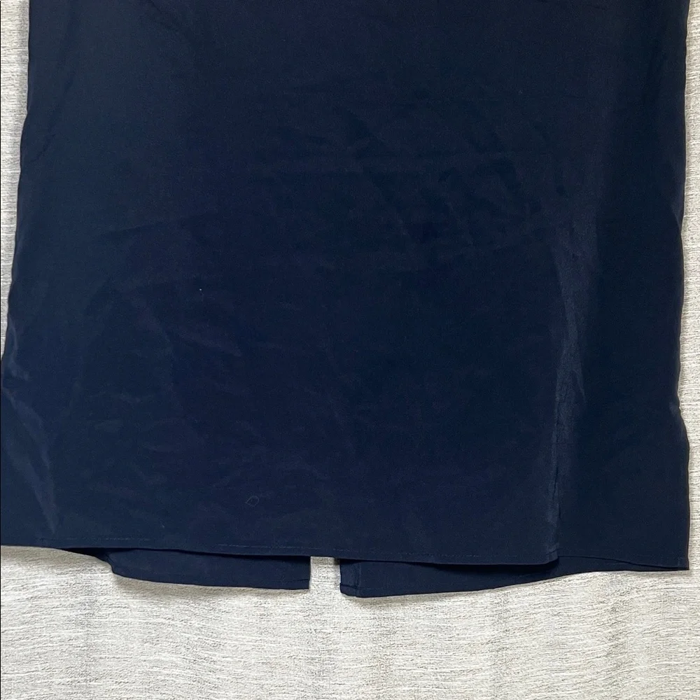 Tory Burch Sleeveless Classic Button Down Split Hem Blouse Size S